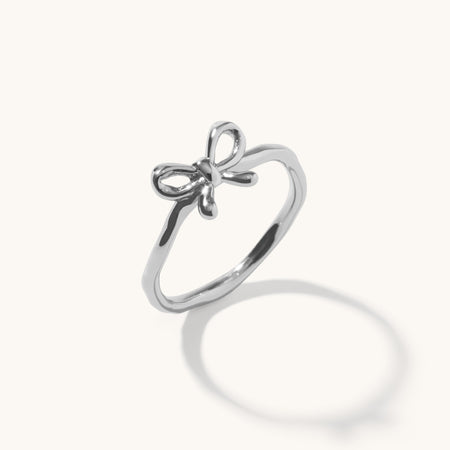 Bow Ring Silver
